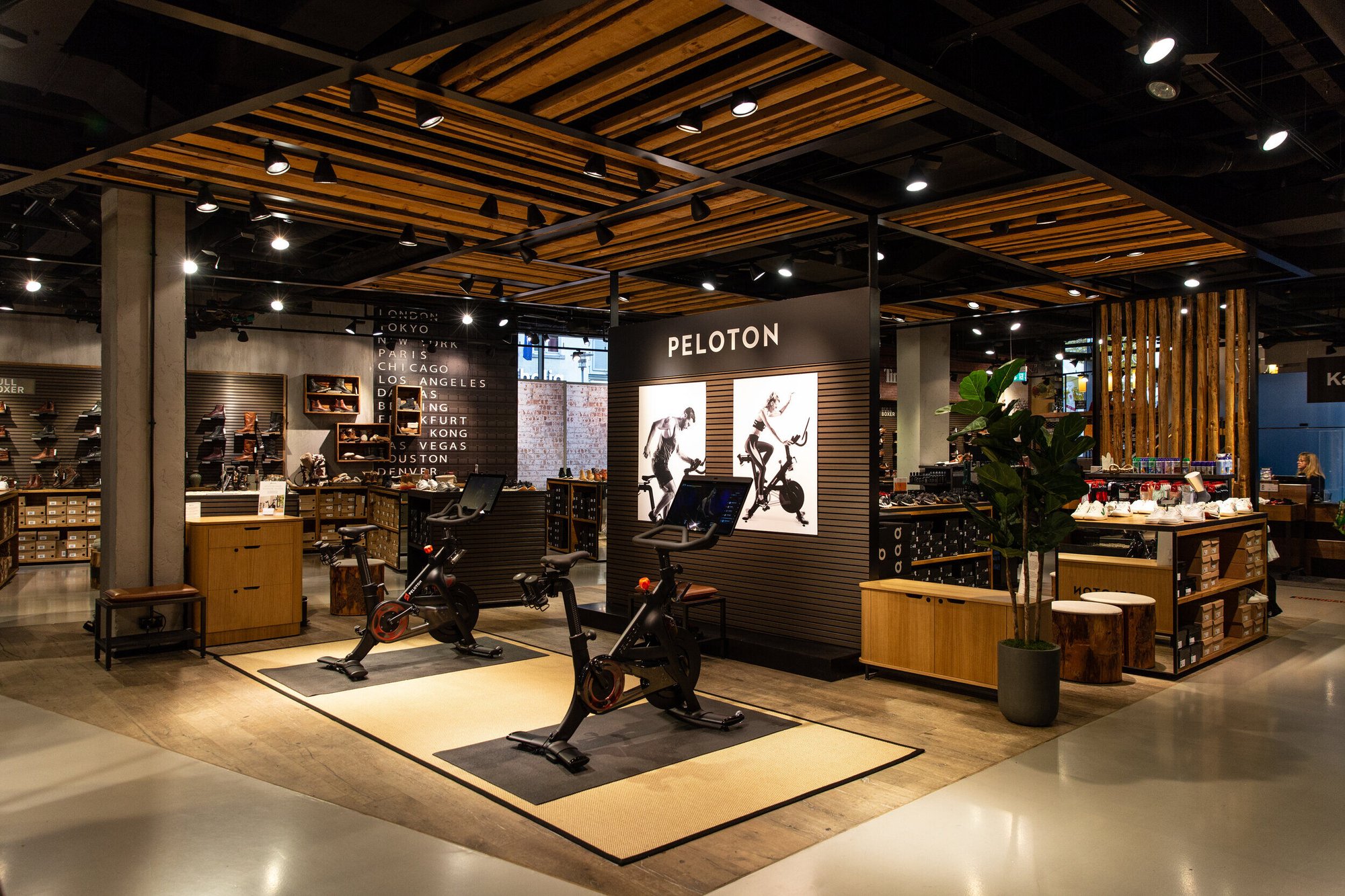 Peloton Pop-Up-Store im INTERSPORT-Geschäft