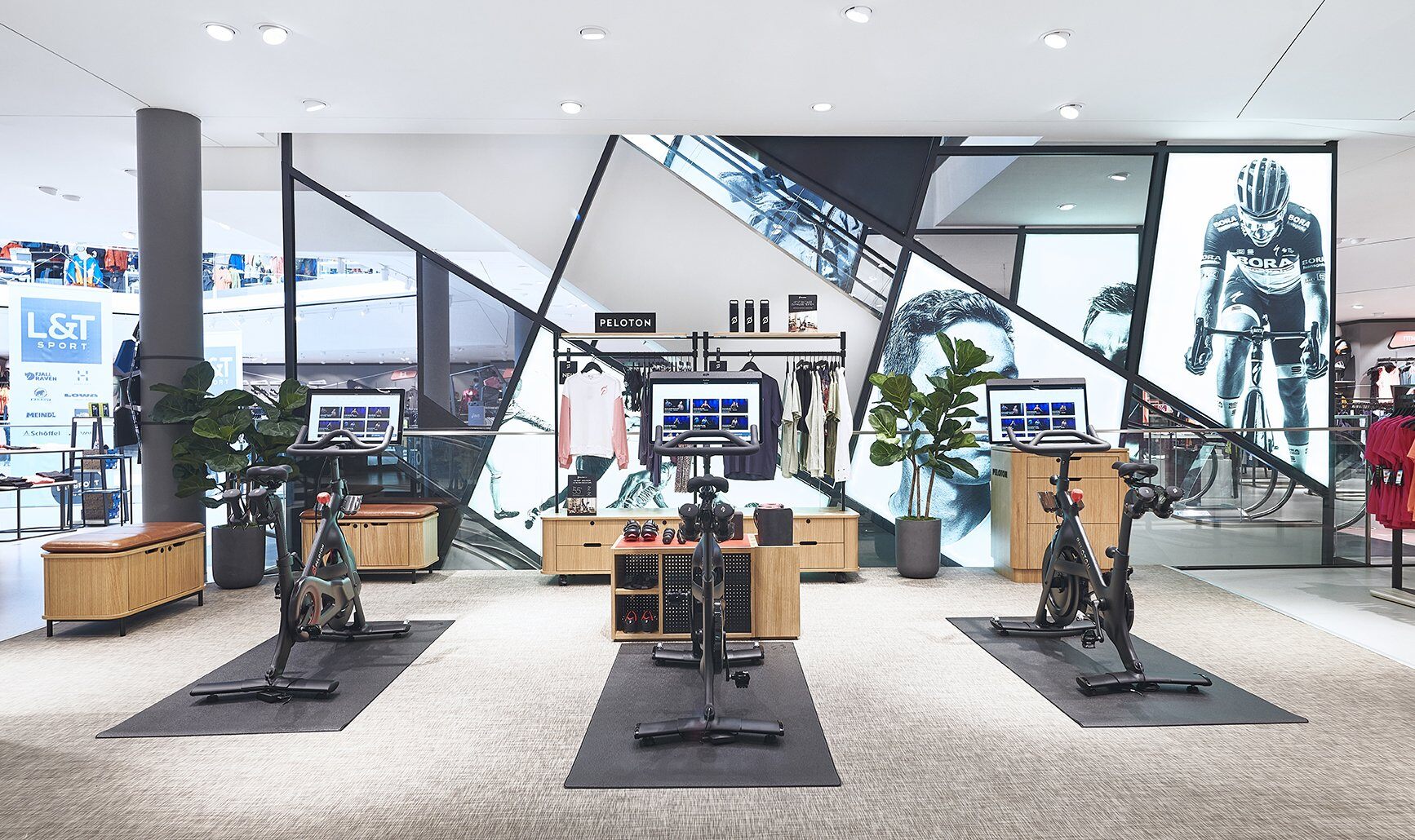 Peloton Pop-Up Fläche im L&T